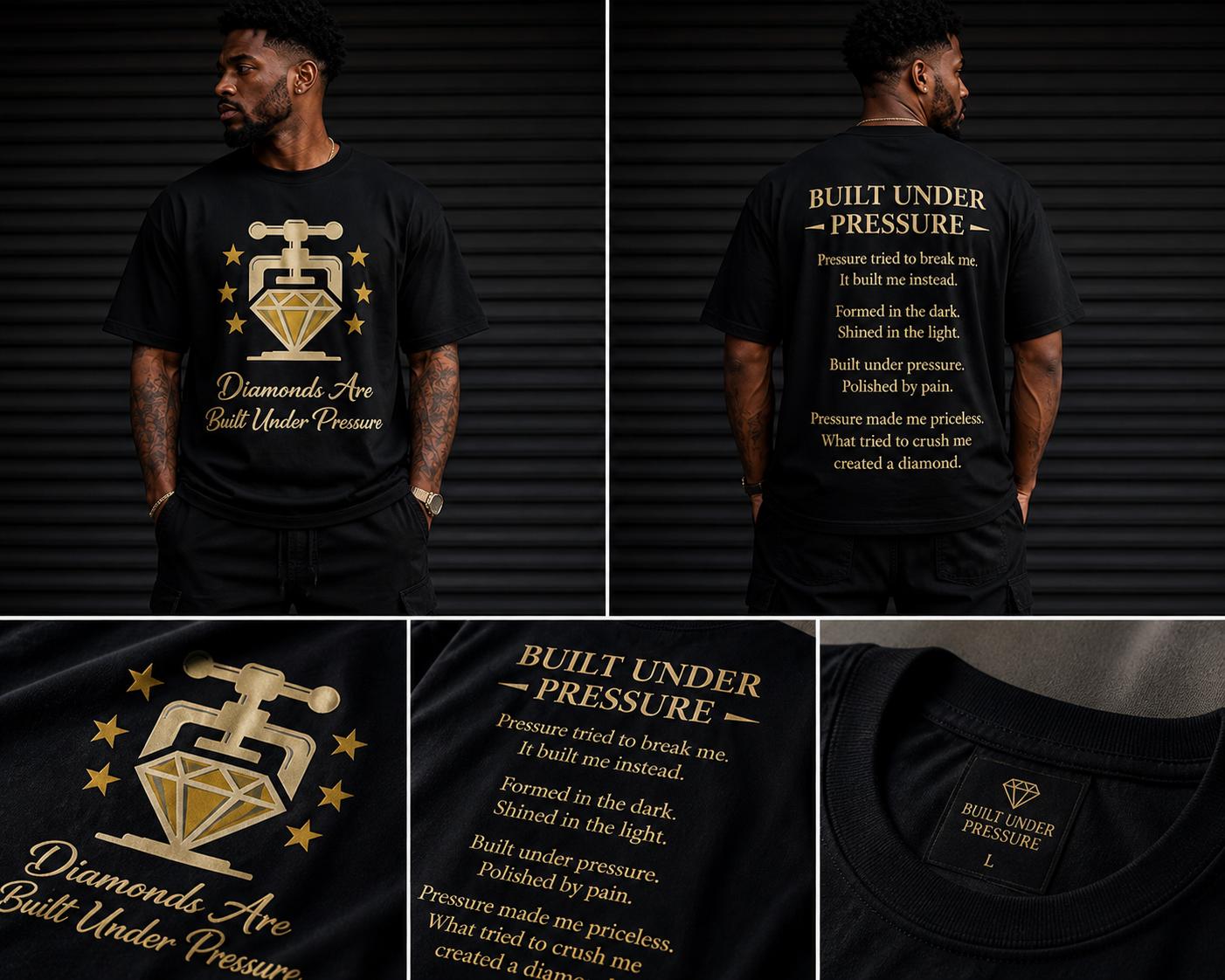 DBUP Men’s Diamonds Are Built Under Pressure T-Shirt