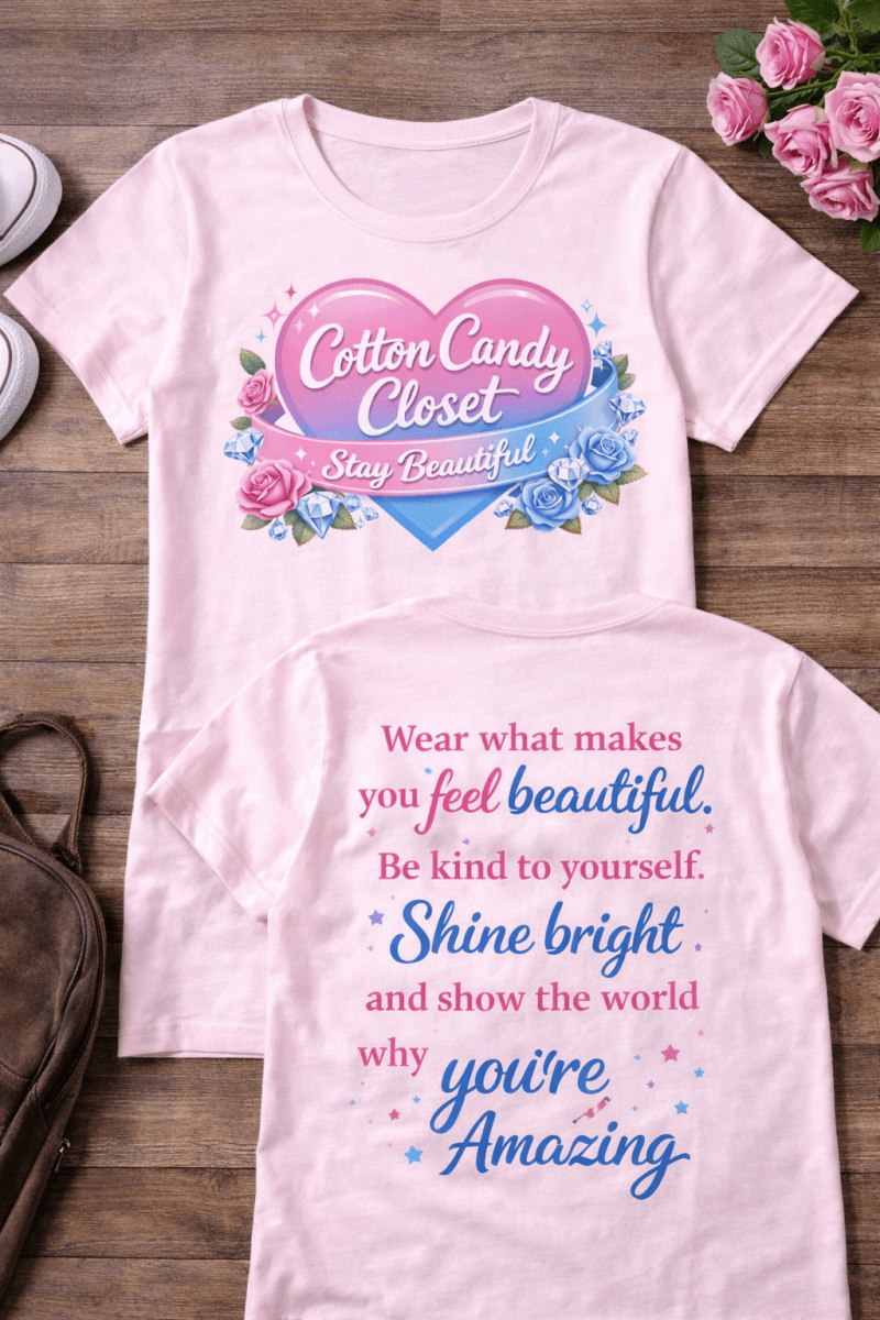Cotton Candy Closet “Stay Beautiful” Inspirational Girls’ T-Shirt cotton-candy-closet-stay-beautiful-inspirational-girls-t-shirt-5573961