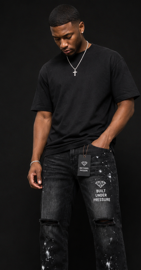 DBUP Men’s Streetwear Bundle – Hoodie & Distressed Denim Jeans gdsjk
